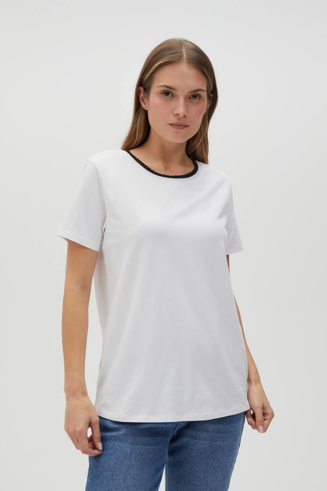 WOMEN'S TSHIRT L-TS-4601 WHITE