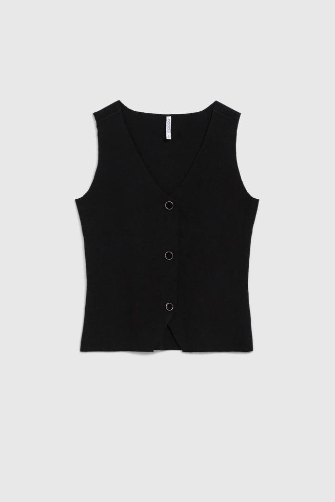WOMEN'S TOP L-TS-4713 BLACK