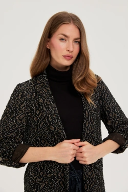 MARYNARKA DAMSKA Z-MR-4801 BLACK-pakiet