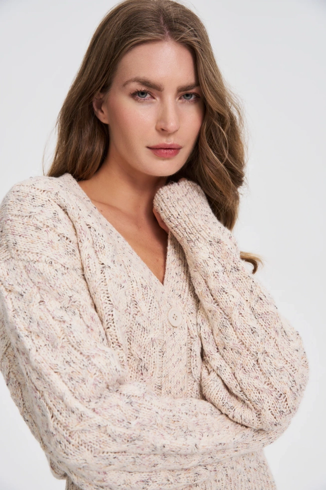 WOMEN'S SWEATER Z-SW-4802 L.BEIGE MEL