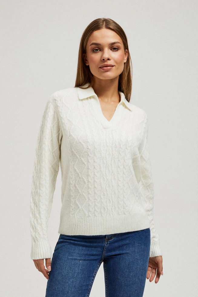 SWETER DAMSKI Z-SW-4217 OFF WHITE-pakiet