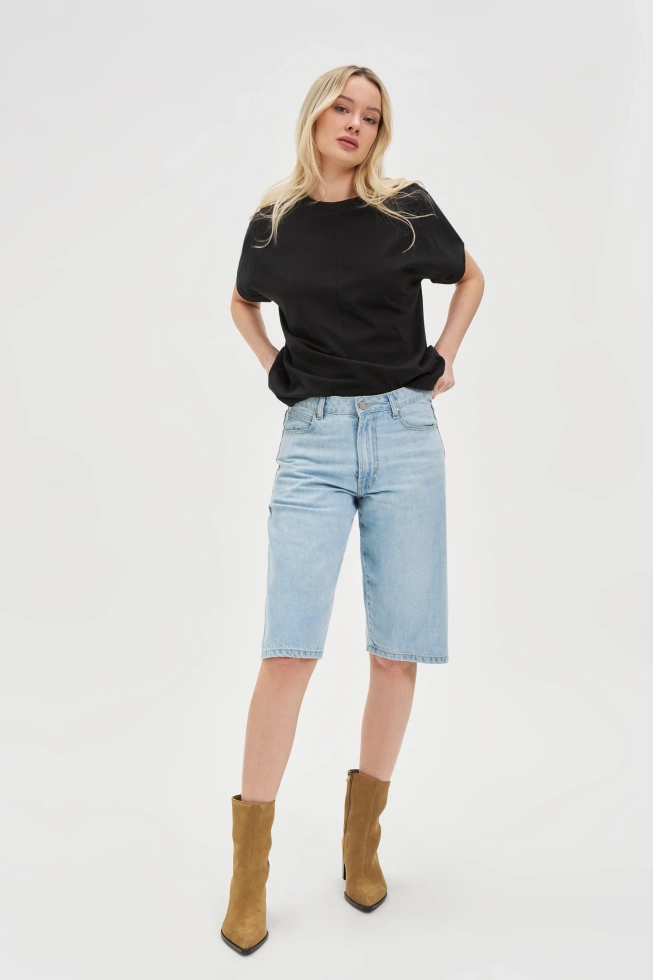 WOMEN'S TSHIRT L-TS-4654 BLACK