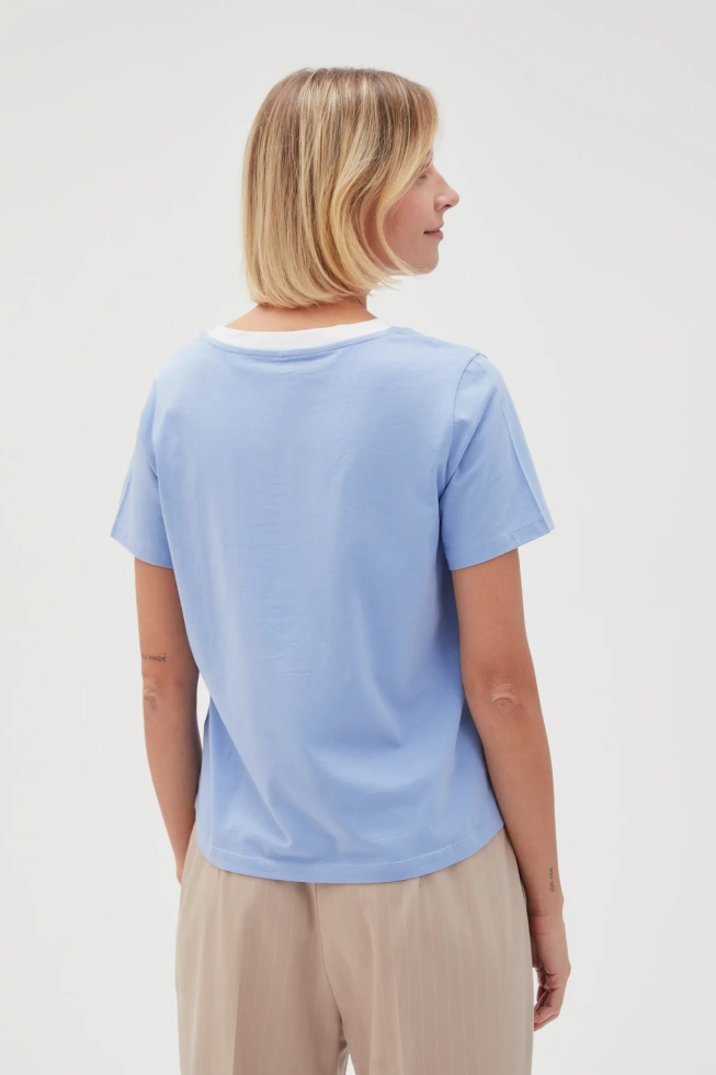 WOMEN'S TSHIRT L-TS-4600 BLUE