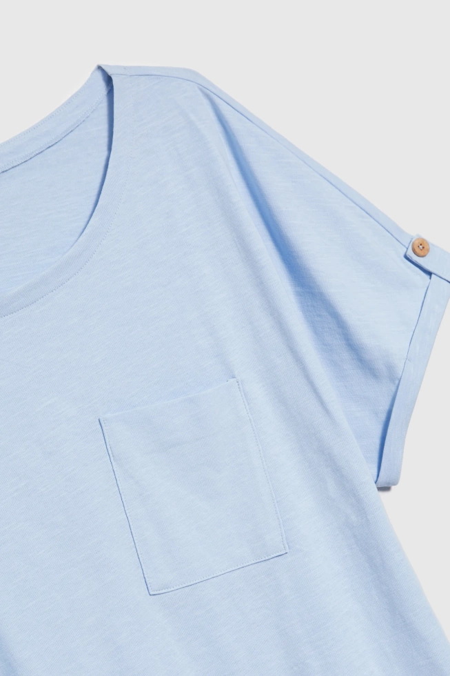 WOMEN'S TSHIRT L-TS-4620 L.BLUE