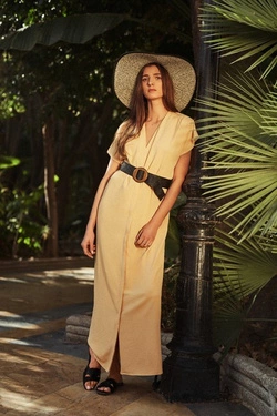 LADIES DRESS L-SU-4046 L.HONEY