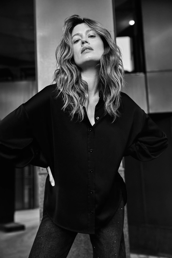 WOMEN'S SHIRT Z-KO-4820 BLACK