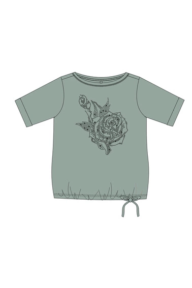 WOMEN'S TSHIRT L-TS-4941 OLIVE