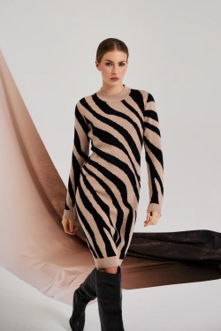 WOMEN'S DRESS Z-SU-4817 COFFEE