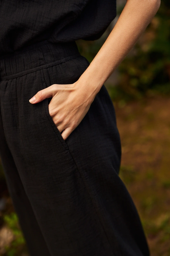 WOMEN'S PANTS L-SP-4623 BLACK