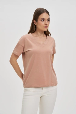 WOMEN'S TSHIRT L-TS-4625 L.BROWN-set