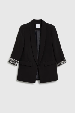 WOMEN'S BLAZER L-MR-4920 BLACK-set