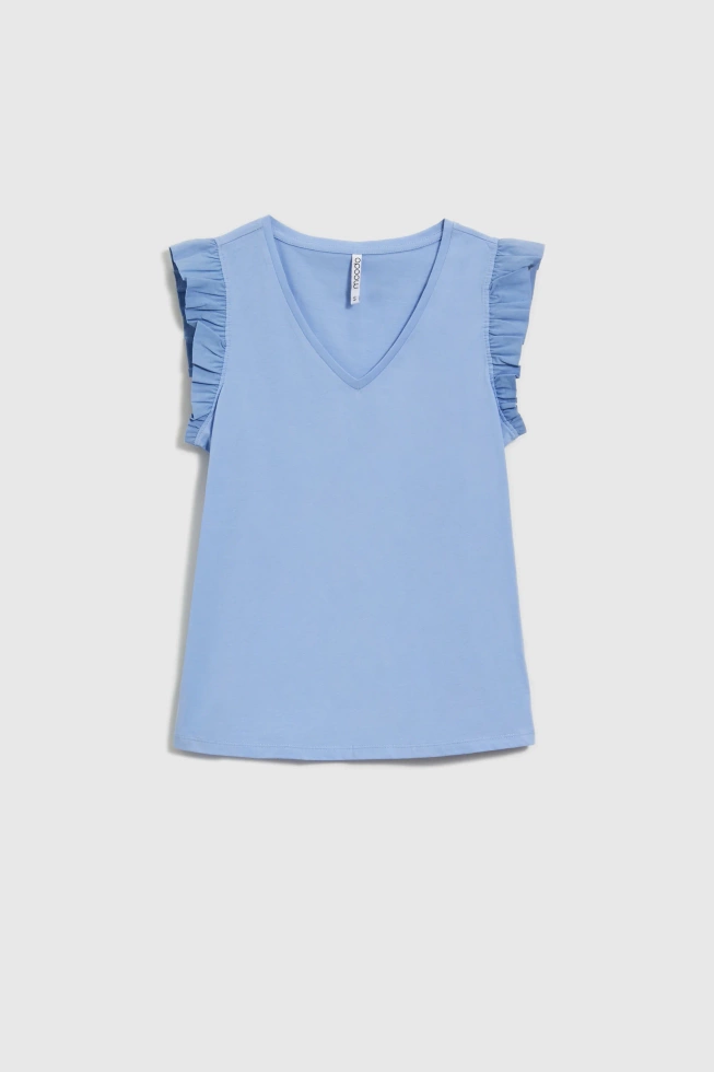 WOMEN'S TSHIRT L-TS-4707 BLUE