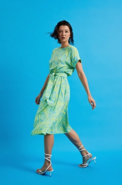 SUKIENKA DAMSKA L-SU-4357 TURQUOISE