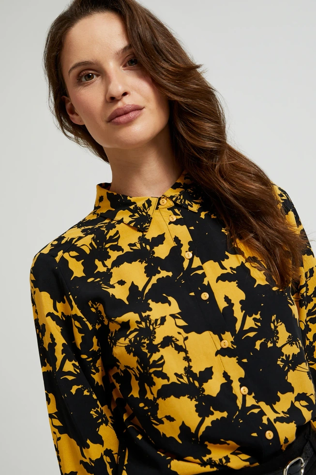 WOMEN'S SHIRT Z-KO-4539 MUSTARD