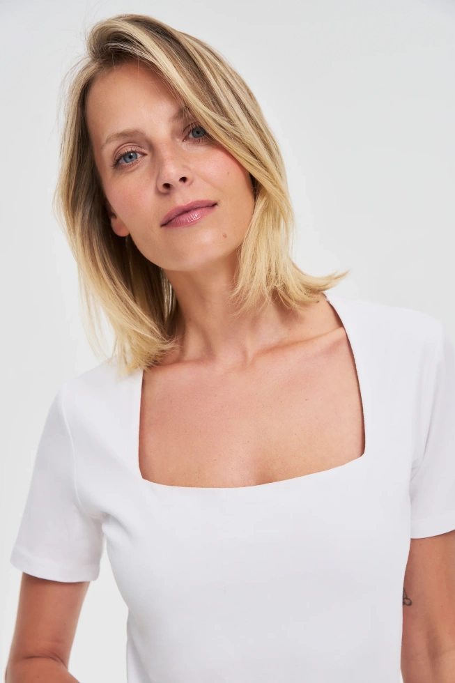 WOMEN'S TSHIRT L-TS-4652 WHITE