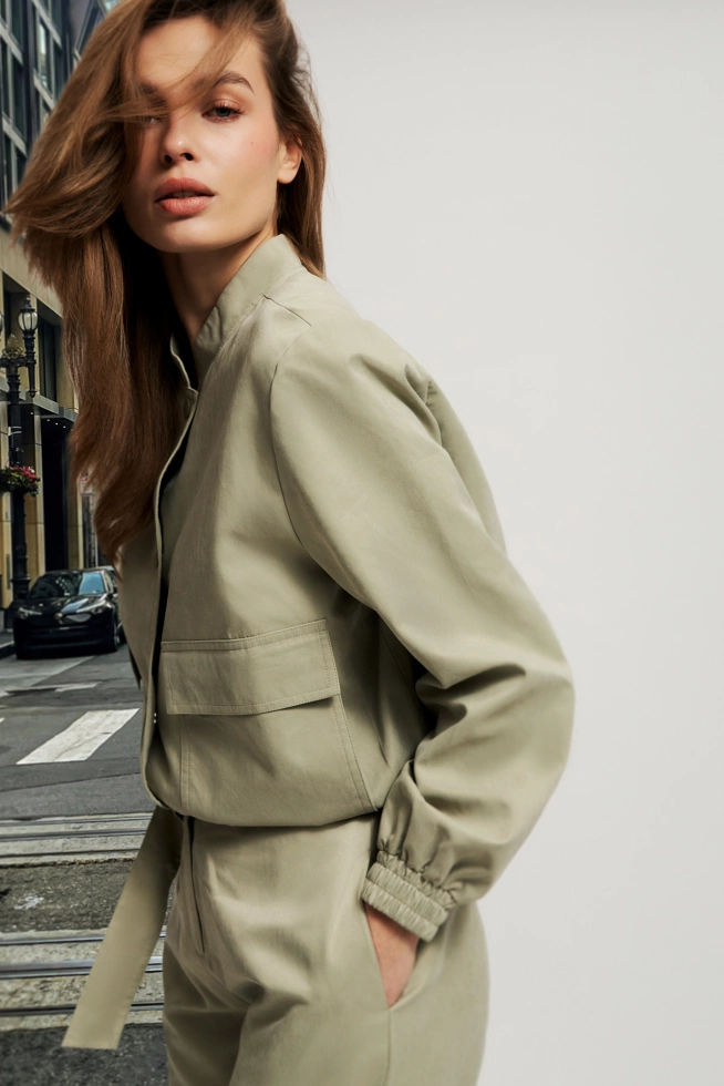 WOMEN'S JACKETS L-KU-4600 OLIVE