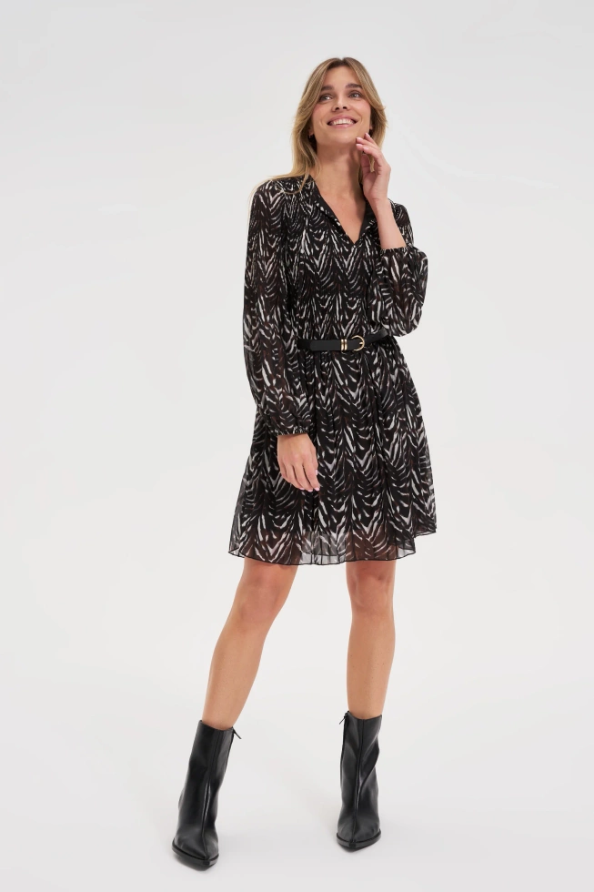 WOMEN'S DRESS Z-SU-4818 BROWN