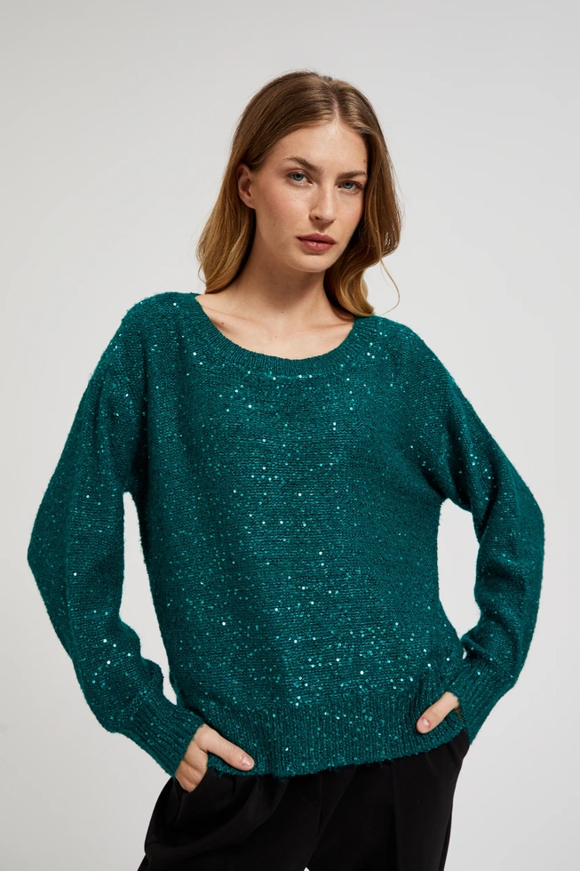 WOMEN'S SWEATER Z-SW-4557 D.GREEN