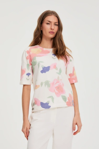 SWETER DAMSKI L-SW-4909 MULTICOLOUR