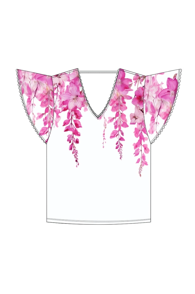 WOMEN'S TSHIRT L-TS-4955 WHITE