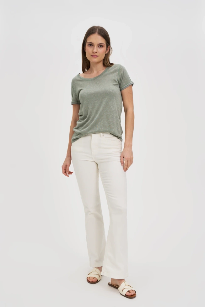 WOMEN'S TSHIRT L-TS-4672 OLIVE-set