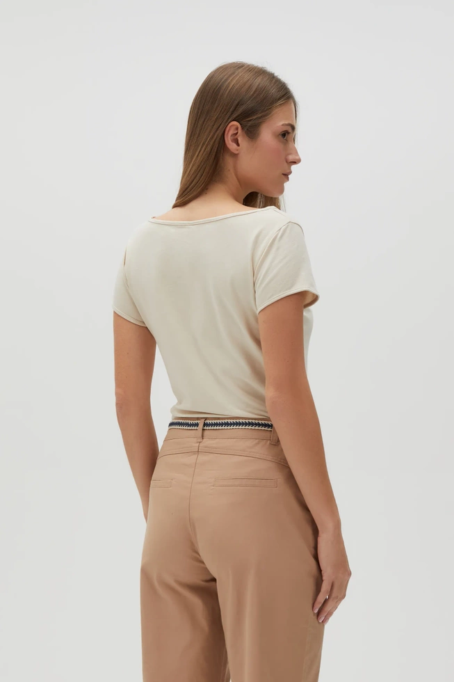 WOMEN'S TSHIRT L-TS-4622 L.BEIGE