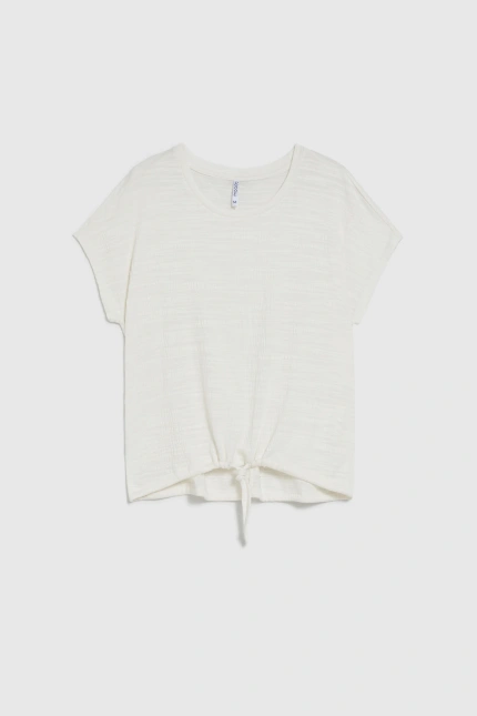 KOSZULKA DAMSKA L-TS-4981 OFF WHITE