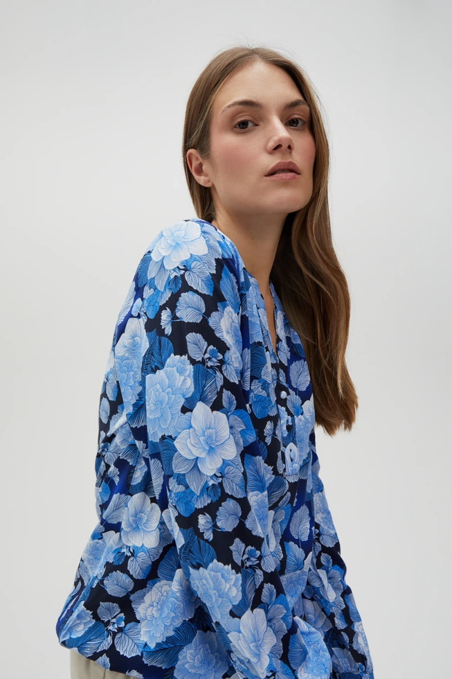 WOMEN'S SHIRT L-KO-4604 BLUE-set