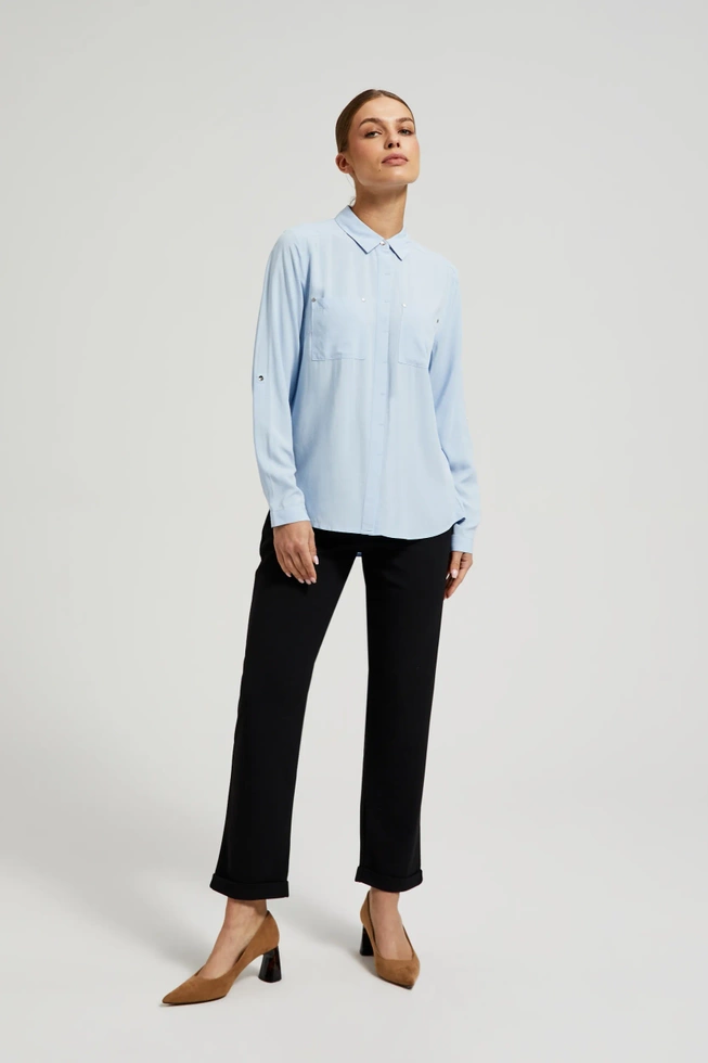 WOMEN'S SHIRT Z-KO-4516 L.BLUE