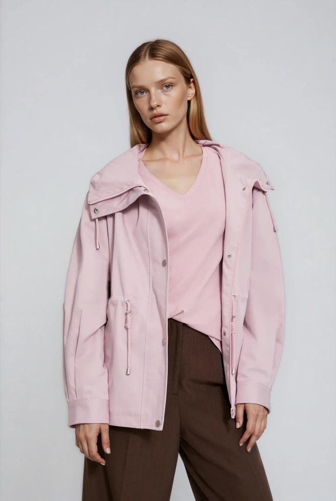 KURTKA DAMSKA L-KU-4915 DUSTY PINK