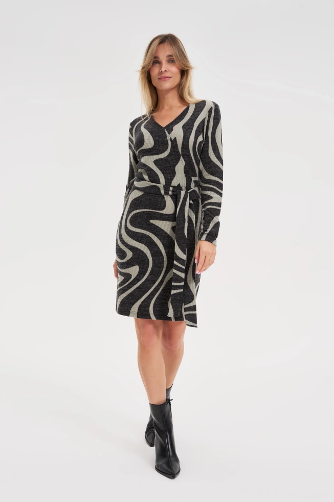 WOMEN'S DRESS Z-SU-4816 D.GREY