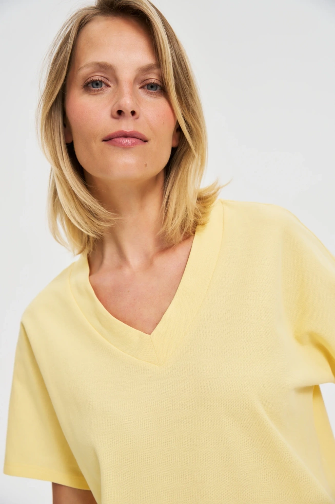 KOSZULKA DAMSKA L-TS-4699 YELLOW