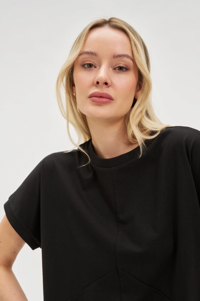 WOMEN'S TSHIRT L-TS-4654 BLACK