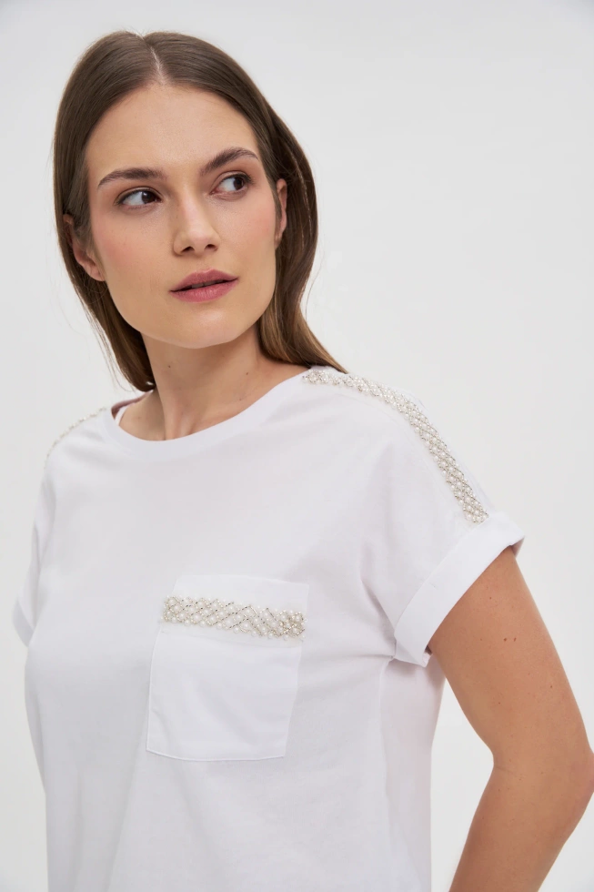 WOMEN'S TSHIRT L-TS-4650 WHITE-set