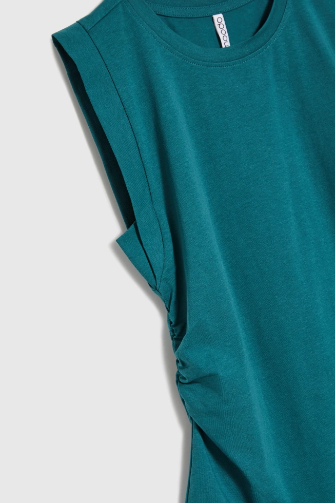 WOMEN'S TSHIRT L-TS-4727 D.GREEN