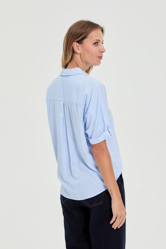 WOMEN'S SHIRT L-KO-4917 L.BLUE