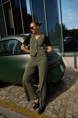 SPODNIE DAMSKIE L-SP-4902 D.OLIVE-pakiet