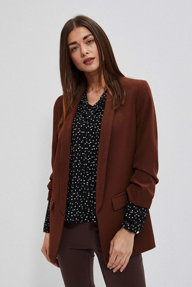 Single-breasted plain blazer