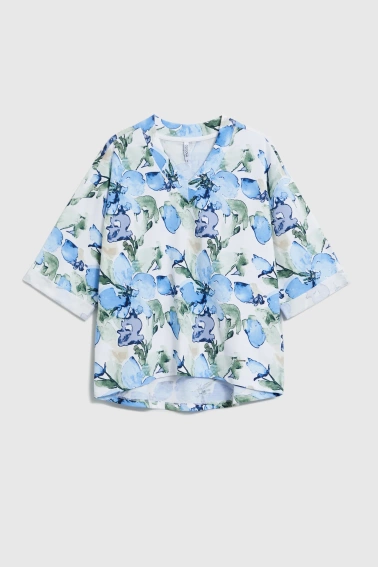 WOMEN'S SWEATSHIRT L-BL-4907 BLUE