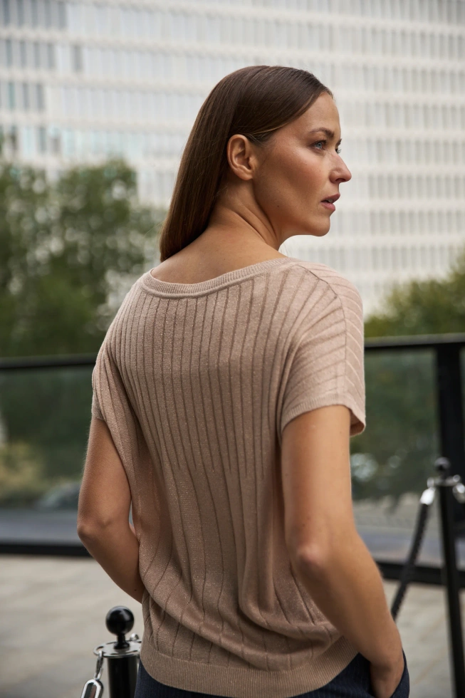 WOMEN'S SWEATER L-SW-4902 BEIGE-set