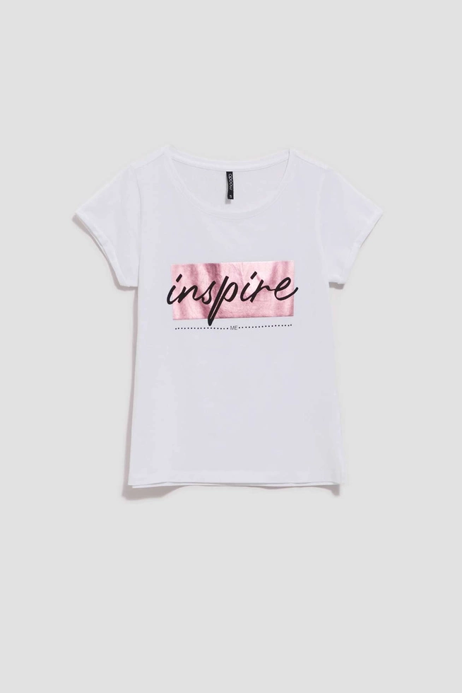 LADIES TSHIRT L-TS-4019 WHITE