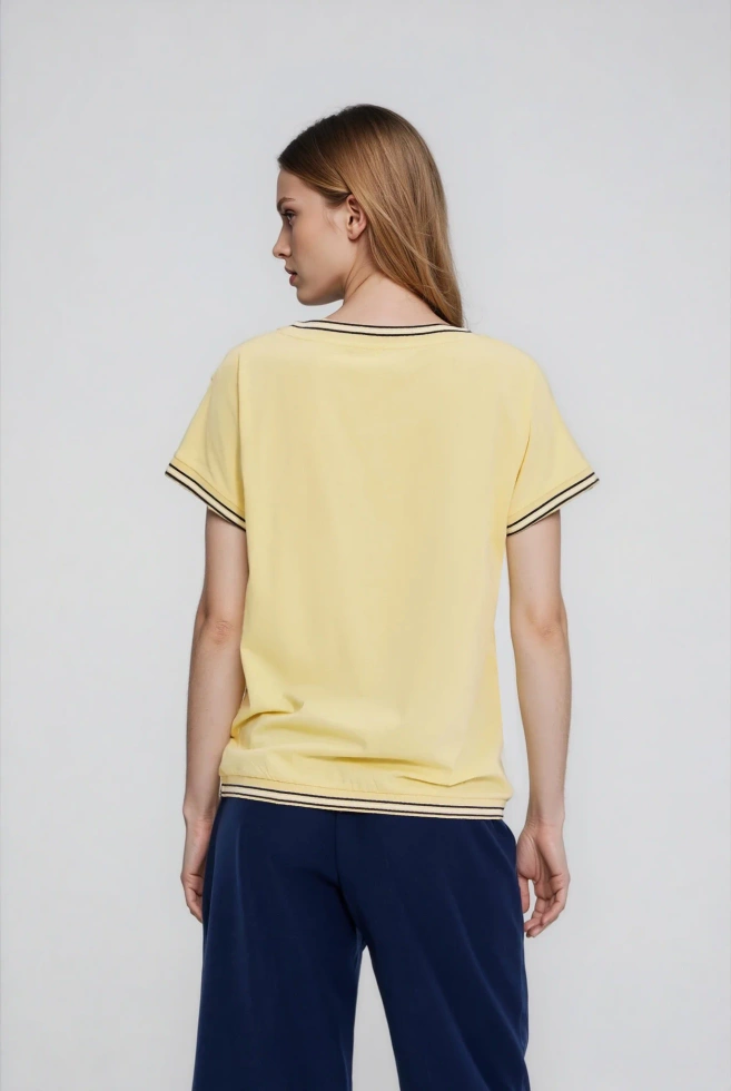 KOSZULKA DAMSKA L-TS-4927 L.YELLOW