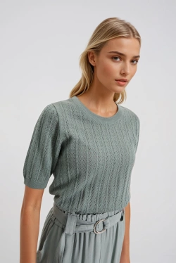 WOMEN'S SWEATER L-SW-4911 OLIVE