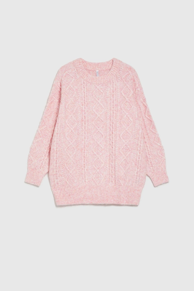 WOMEN'S SWEATER Z-SW-4517 L.PINK MEL