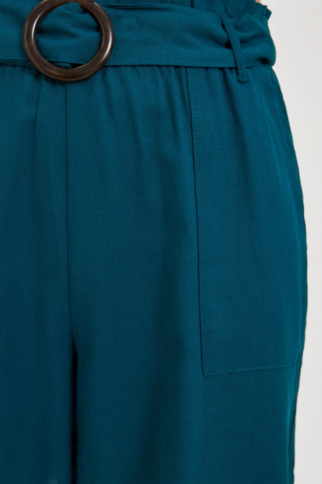 WOMEN'S SHORTS L-SH-4614 D.GREEN