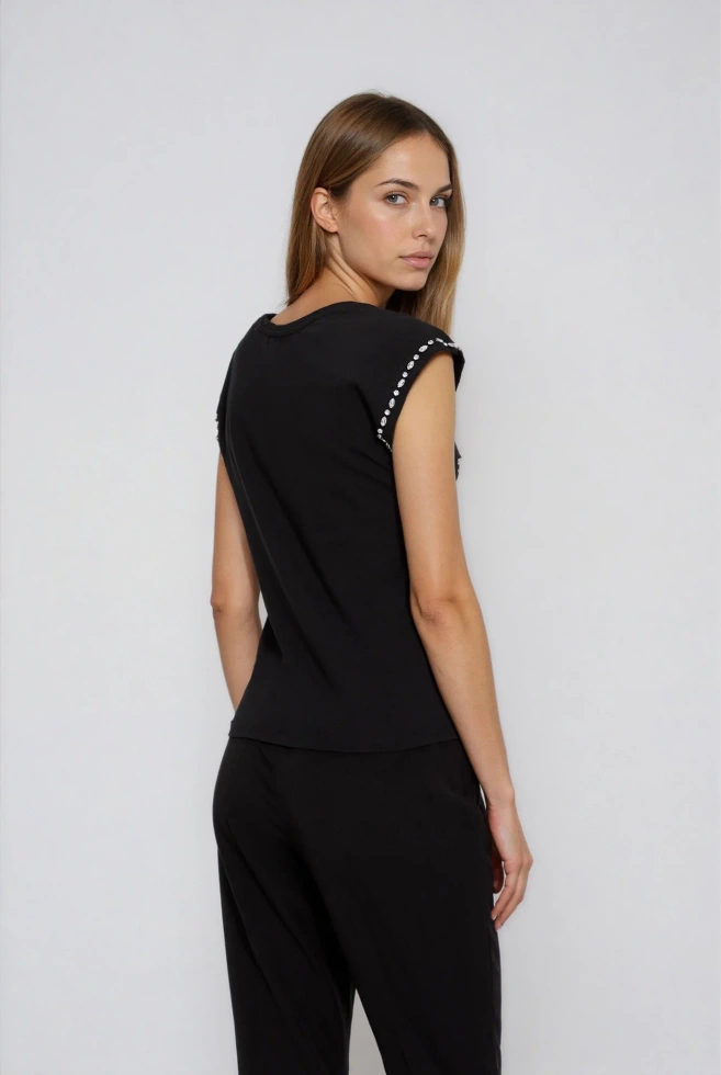 KOSZULKA DAMSKA Z-TS-4827 BLACK-pakiet