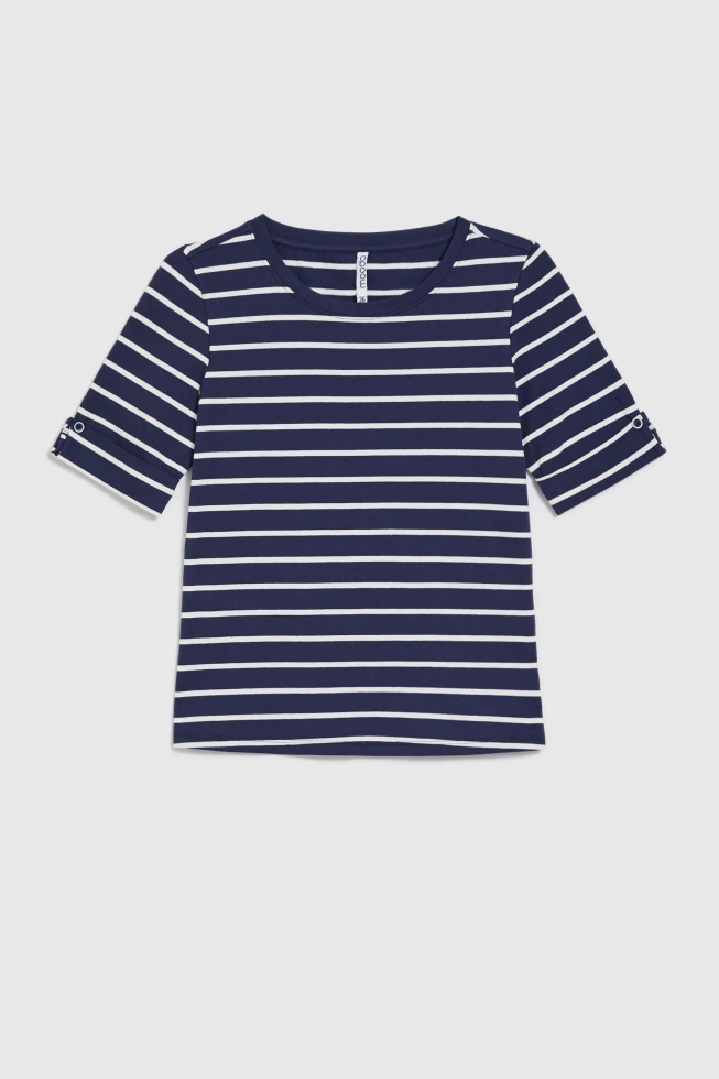 WOMEN'S TSHIRT L-TS-4933 NAVY-set