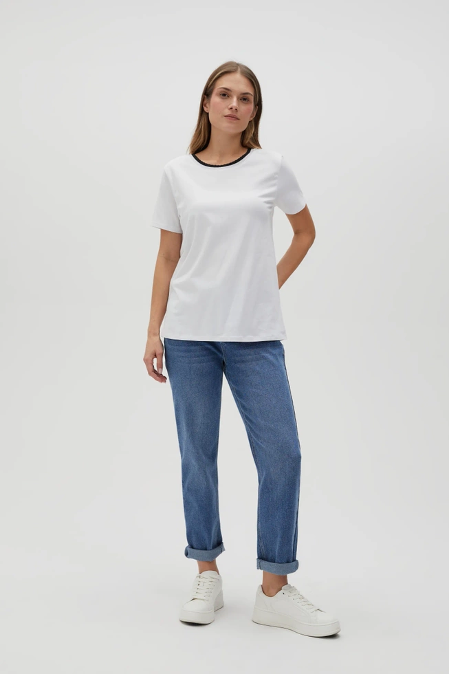 WOMEN'S TSHIRT L-TS-4601 WHITE