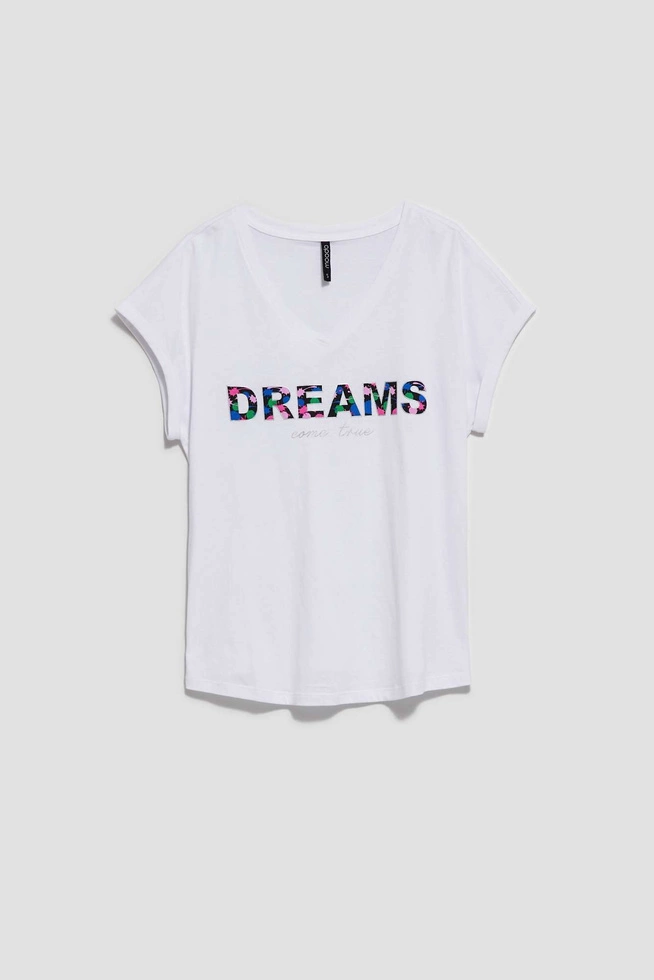 LADIES TSHIRT L-TS-4035 WHITE