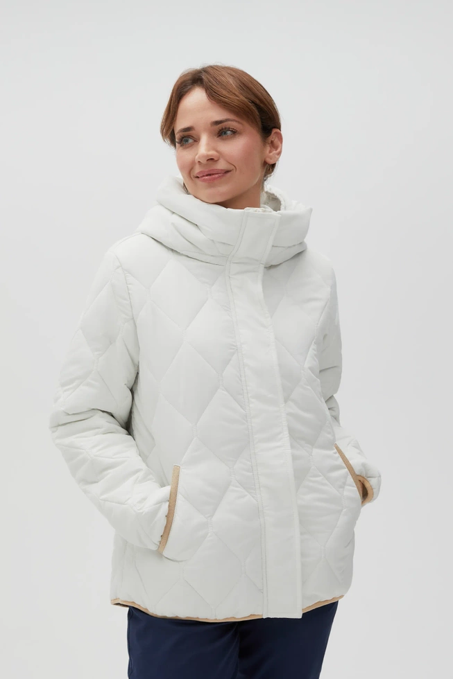 WOMEN'S JACKETS L-KU-4608 OFF WHITE-set